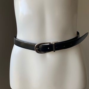 SOLD - Nine West Black/Brown Reversible Leather Belt